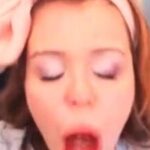 Redhead Amateur’s Webcam Dildo Show