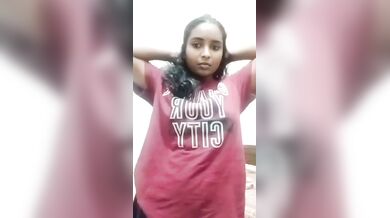 Gouthami reddy manthena removing t shirt and white bra showing nude milky boobs