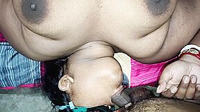 Indian Wife Sucks Big Fat Cock Until She Has Cum In Her Mouth