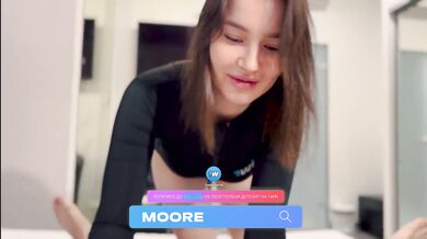 Olivia Moore, 18 yr old cowgirl, gives messy oral job and receives spunk in mout