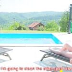 Public deep throat with boss’s wifey by pool, neighbors watching – greatest hard