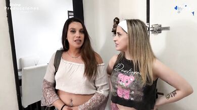 Hard rough fuckfest with Step Cousin Nickixx and Silver Jinx behind the scenes!