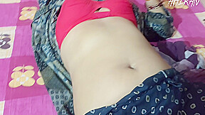 Nice Boobs Pressed By Her Husband In The Bed