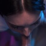 Insane neighbor gave her ballsack a close-up tongue tub and sat on his bone with