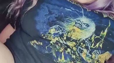 Pink labia close up of naive brunette