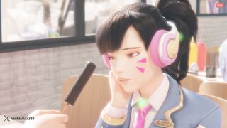 D.Va Pranked  -hentai anime
