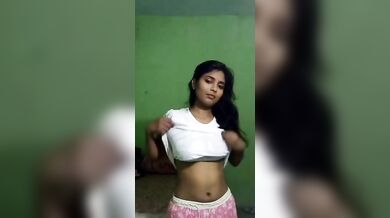 Gouthami reddy manthena removing dress & white bra showing nude boobs in bedroom