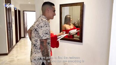 Big butt latina real estate agent seduces client to buy house, Naty Delgado and