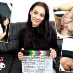 GERMAN SCOUT – Pink Bush saggy Tits Girl Alexa Throat Pick Up for Casting Fuck