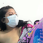 Big Tits And Open Legs Showing Her Dry Vaginal Package