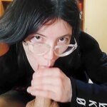 A Student 18+ Agrees To A Blowjob And Asks For Help With Her Studies