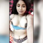 Gouthami reddy manthena removed dress & showing her bra & Milky boobs on bed