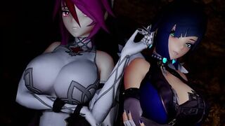 （Genshin Impact)[陽夜]丘丘人の野心・爆乳諜報員と聖職者狩りー敗北肉壺家畜