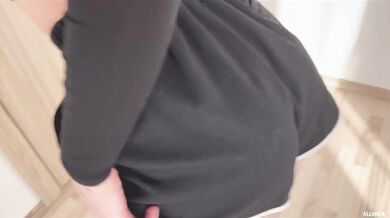 Hot blondie leaps on friend’s dick, hot porn!