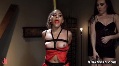 Lezdom ass whipping and fucking