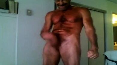 Fit Daddy Strokes His Big Fat Cock
