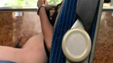 Twink Handjob in the Bus