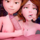 Stepmother and aunt unite to pleasure man to intense release in sultry cartoon – 3D Threesome Animation Pov Sex