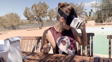 Brunette Flashing Her Titties And Pussy Outdoors In Public