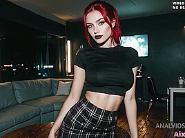 I Invited A Beauty For Tea, And She Preferred My Hot Cock, Fucked Her In The Ass And Filled Her Pussy With Cum [Ai Generated]