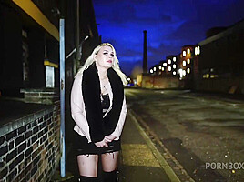 Sexy Blonde Hooker Takes A Bareback BBC Creampie