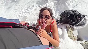 des vacances a me faire baiser dans la neige