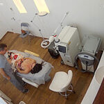 IPCAM – Hot young woman naked tits at beauty saloon