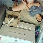 our mom caught in bathroom