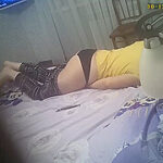 black panties keep the intrigue alive.