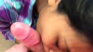 Indonesian Maid Sucks White Cock